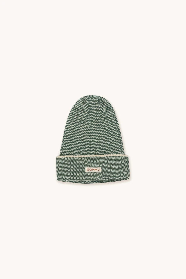 GOMMU MICRO STRIPES KEPURĖ - SOFT GREEN/SAND