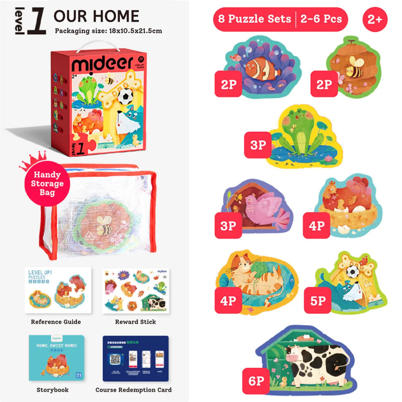 Level Up Puzzle Set - Level 1 Animals