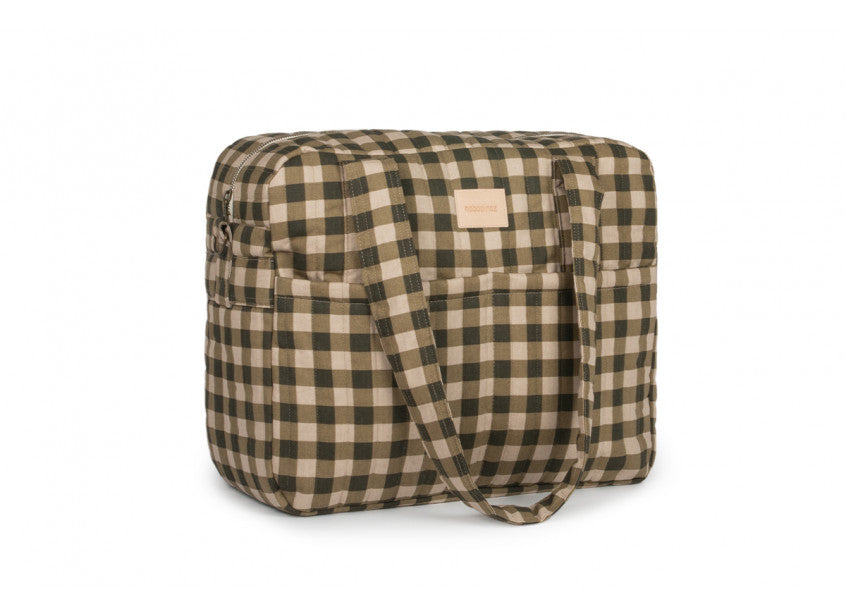 HYDE PARK WATERPROOF STROLLER BAG • GREEN CHECKS