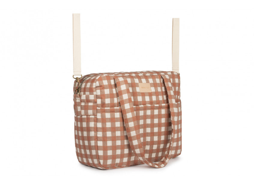 HYDE PARK WATERPROOF STROLLER BAG • TERRACOTTA CHECKS