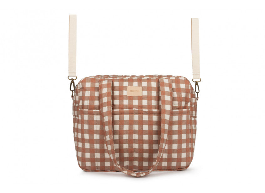 HYDE PARK WATERPROOF STROLLER BAG • TERRACOTTA CHECKS