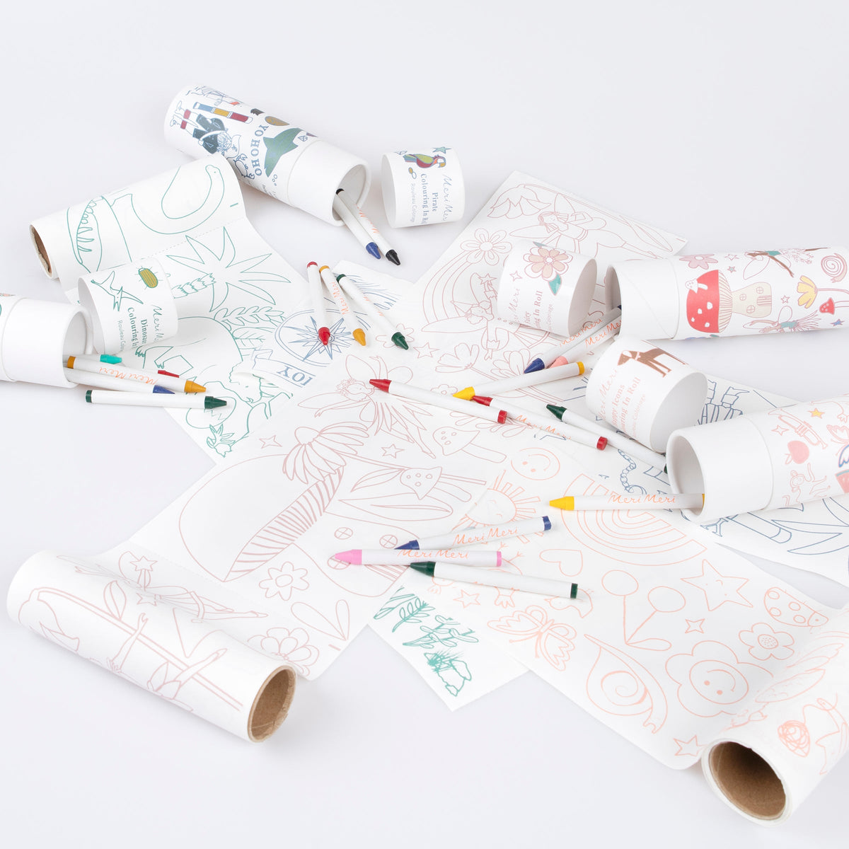 Happy icons colouring roll