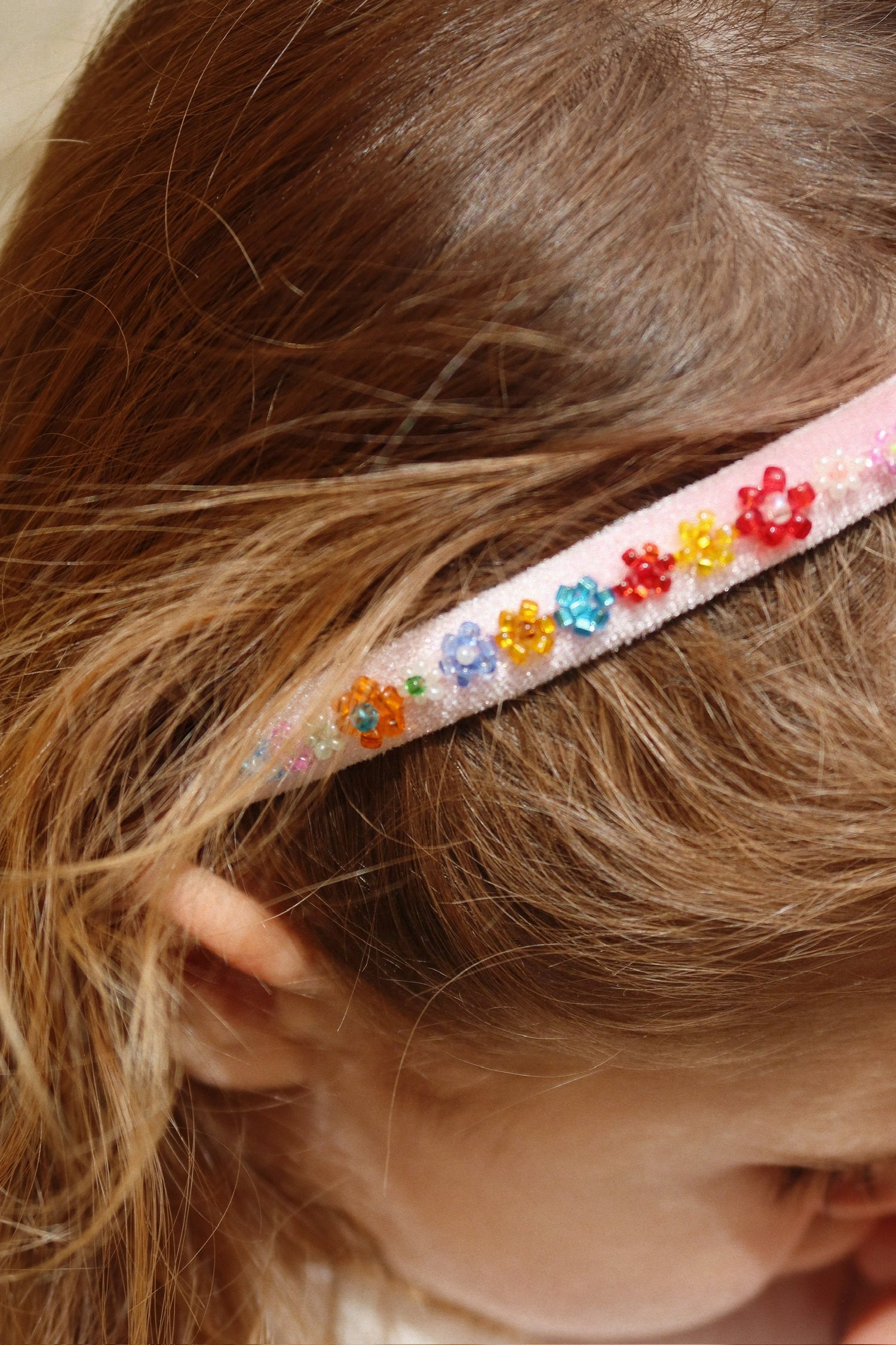 FLOWER FIELD HAIRBRACE - MELLOW ROSE