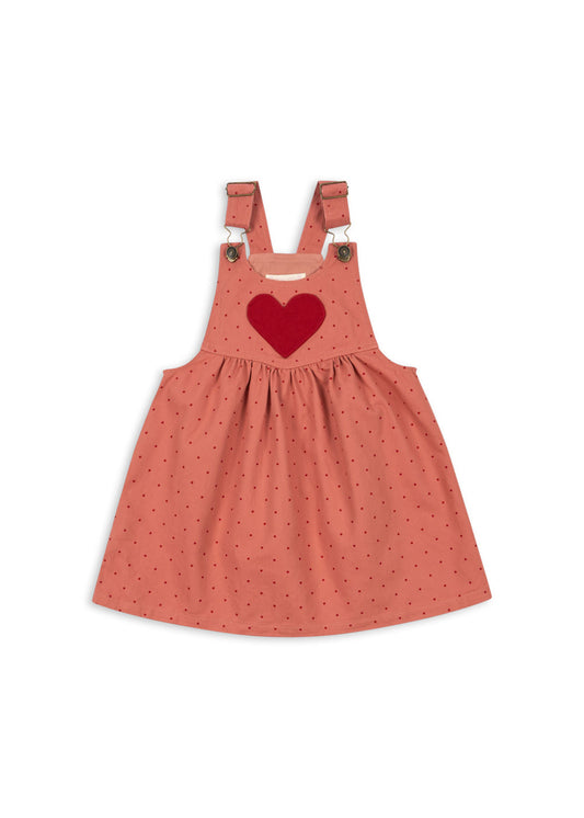 NOLA SPENCER DRESS GOTS - MAHOGANY DOT