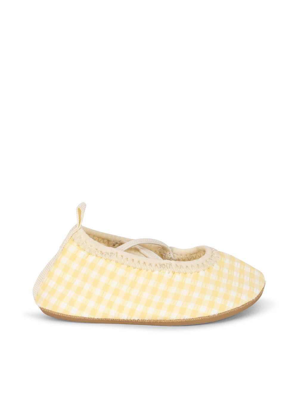 ETTA SWIM SHOES - BANANA ALMOND CHECK