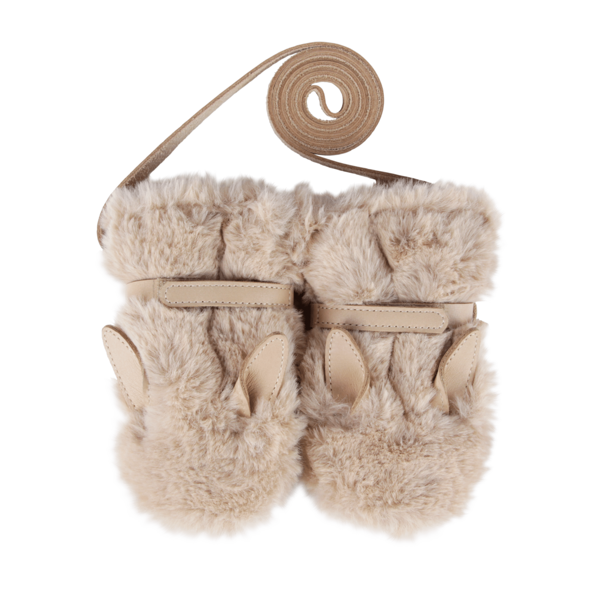 Richy Mittens Fluffy Bunny Warm Beige