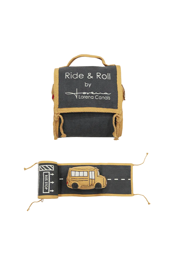 SOFT TOY RIDE & ROLL SCHOOL BUS