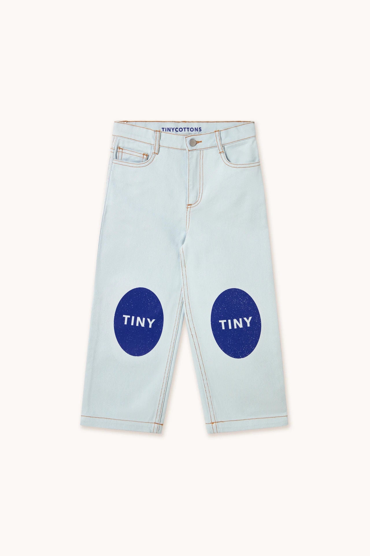 PRINTED JEANS - PASTEL BLUE