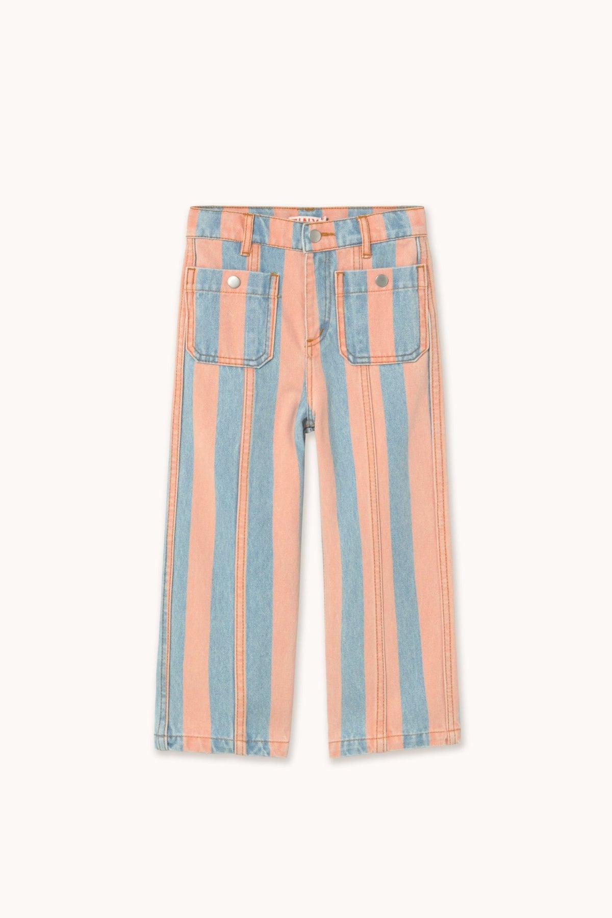 PINK STRIPES DENIM PANT
