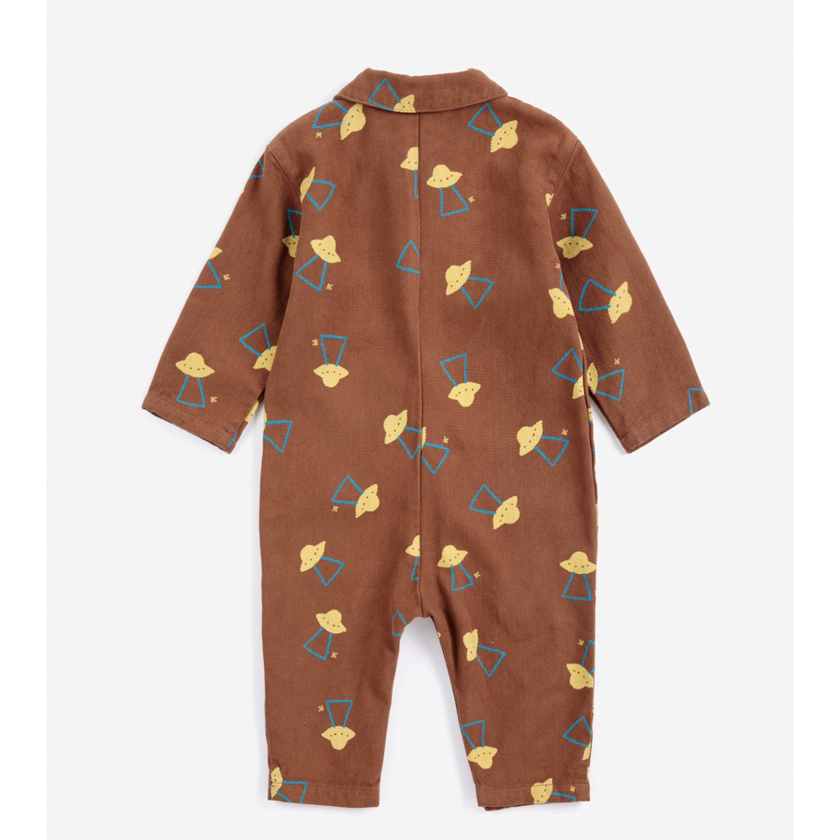 Pixel Abduction woven overall brown