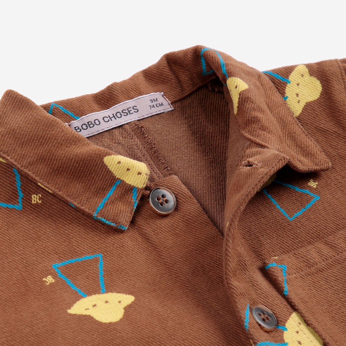 Pixel Abduction woven overall brown